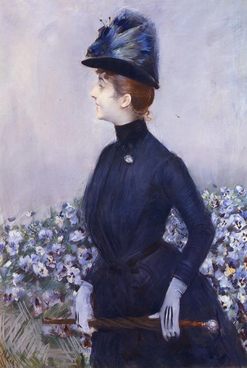 La donna con i fiori